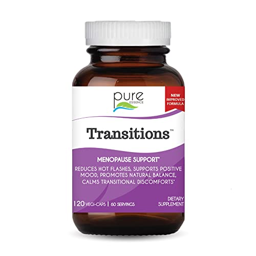 Pure Essence Labs Transitions Vitamins for Women, Natural Menopause Relief Supplement PURE ESSENCE LABS