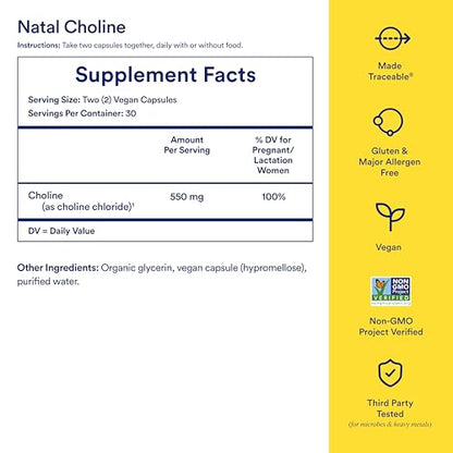 Ritual Natal Choline Supplements: Supports Baby’s Cognitive Function When Taken During Pregnancy Ritual