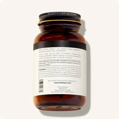 Blisque – Natural Nitric Oxide Booster Supplement for Blood Flow Support and Circulation Blisque