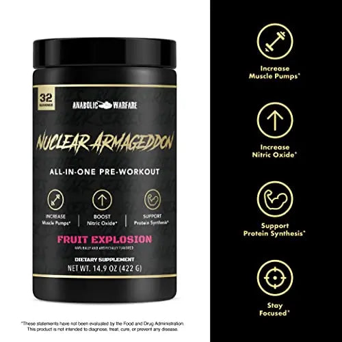 Anabolic Warfare Nuclear Armageddon Pre Workout Powder Pre-Workout for Men Anabolic Warfare