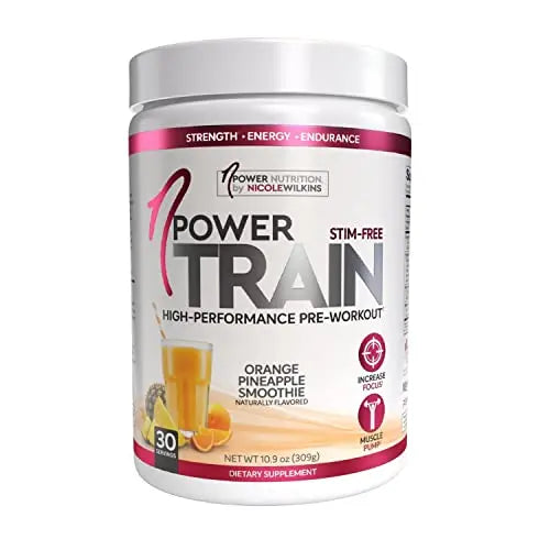 nPower Nutrition-Train Pre-Workout for Women, Orange Pineapple, 30 Servings, Stimulant nPower Nutrition