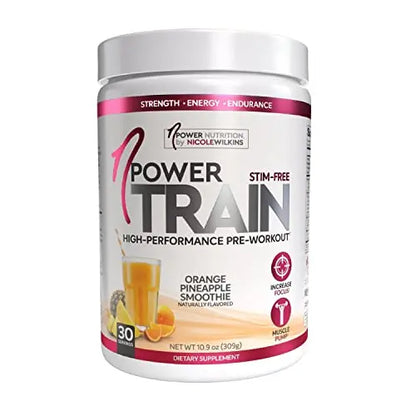 nPower Nutrition-Train Pre-Workout for Women, Orange Pineapple, 30 Servings, Stimulant nPower Nutrition