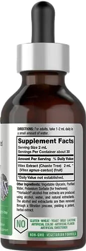 Vitex Berry Chasteberry Extract | 2 fl oz | Super Concentrated | Alcohol Free Chaste Tree Horbäach