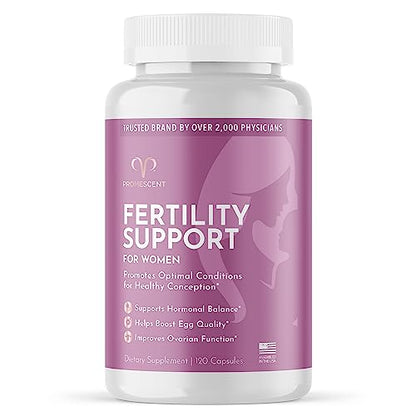 Fertility Supplement for Women with Prenatal Vitamins – Folic Acid, Iron, Vitamin C, D, B6, B12, Zinc Promescent