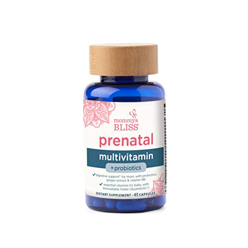 Mommy's Bliss Prenatal Multivitamin + Probiotic for Women w/ Folic Acid, Supports Baby Mommy's Bliss