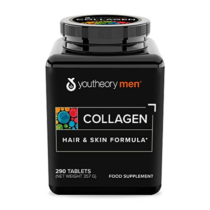 Youtheory Collagen Advanced 1, 2 and 3 Mineral Supplements for Men-290 Tablets YouTheory