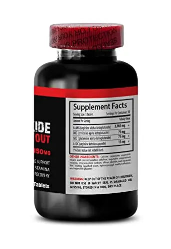 Nitric Oxide powder with L-arginine and L-glutamine - Nitric Oxide Pre-Workout Booster VIP VITAMINS