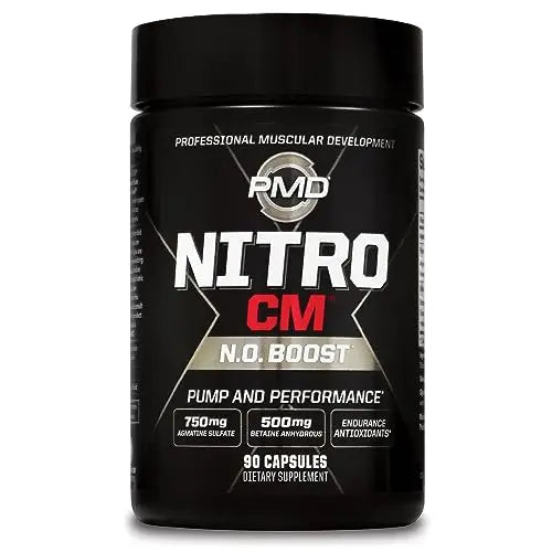 PMD Sports Nitro cm - Nitric Oxide with Agmatine Pre Workout Supplement - Muscle PMD