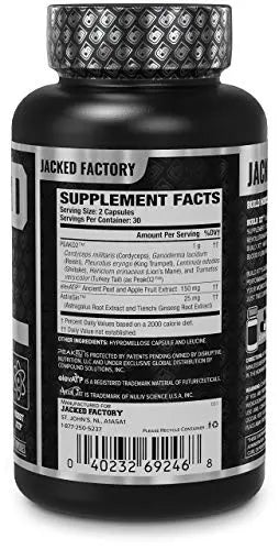 Jacked Factory N.O. XT Nitric Oxide Supplement, Build-XT Muscle Builder, & Androsurge Jacked Factory