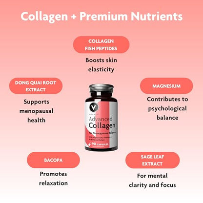Premium Advanced Collagen Capsules for Menopause and Perimenopause – Collagen V VitaminiBuy Supplements Australia
