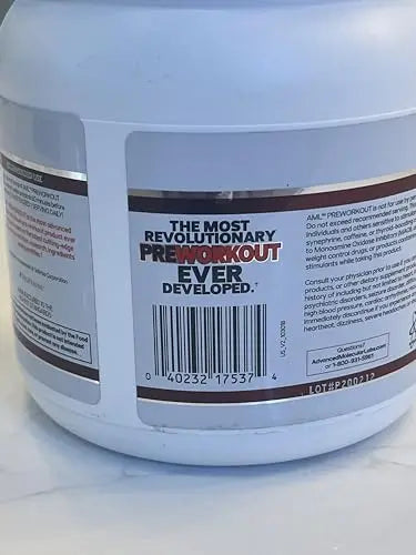 Advanced Molecular Labs - Pre Workout Powder, Increases Drive, Performance Enhancer AML ADVANCED MOLECULAR LABS