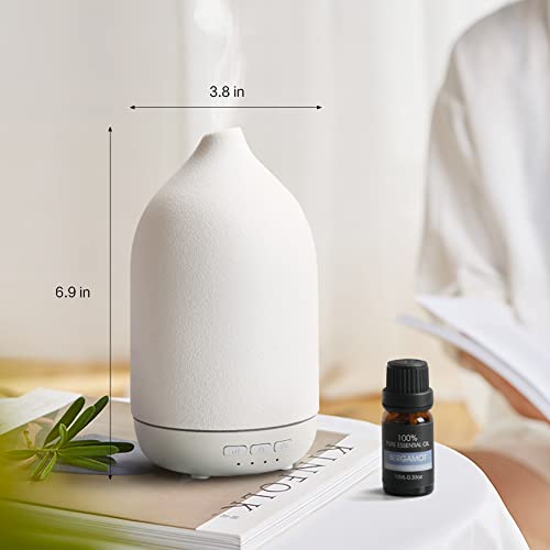 ZEIGGA LAB Essential Oil Diffusers, Aromatherapy Diffuser for Essential Oils, 100ml Ceramic Oil Diffusers ZEIGGA LAB