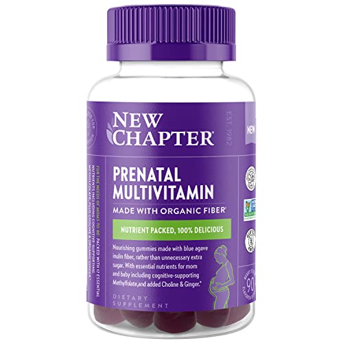 New Chapter Prenatal Multivitamin Gummies – 71% Less Sugar, Prenatal Gummies New Chapter