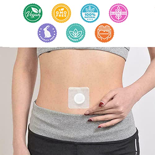 Wormwood Belly Patch,30Pcs Mugwort Abdomen Navel Patch and 30Pcs Moxibustion Patch BEANGG