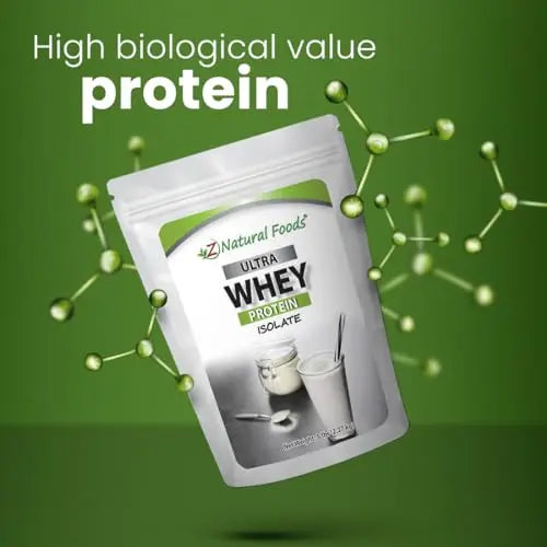 Z Natural Foods Whey Protein Powder Isolate, Unsweetened Protein Powder Enriched Z Natural Foods