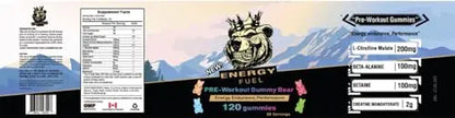 Pre Workout Gummies Elite Fuel - Endless Energy, Instant Strength Gain, Intense Pump Heath Secret