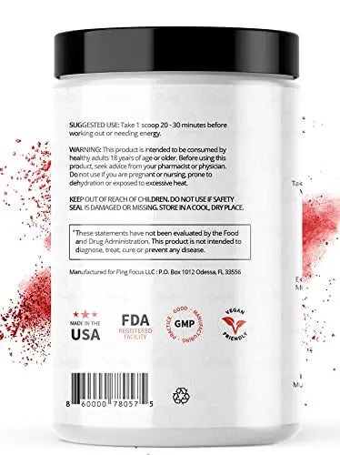 F'ing Workout - Explosive Pre-Workout Supplement (Sour Peach Rings) F'ing