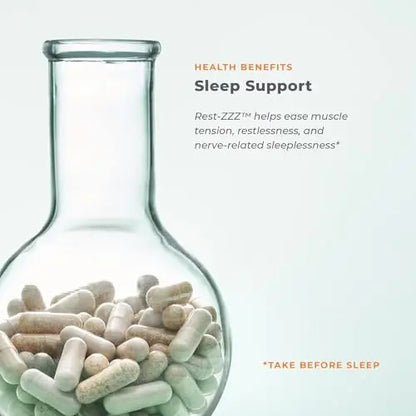 Rest-ZZZ - Powerful Sleep Support Supplement - Fall Asleep & Stay Asleep - Calms Nervous System LifeSeasons