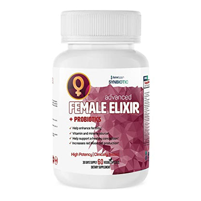 AzmaBiotech Female Elixir Myo-Inositol Natural Multivitamin and Minerals | Hormonal Balance & Healthy AzmaBiotech