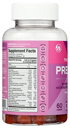 Suku Vitamins The Complete Prenatal Gummies Peach & Pineapple Flavour, Sugar Free, 60 Pieces SUKU Vitamins