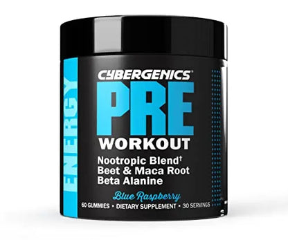 Cybergenics Pre Workout Gummies, Supports Energy Levels, Boosts Performance Cybergenics