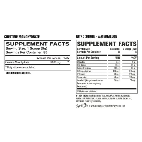 Nitrosurge Pre-Workout & Creatine Monohydrate - Pre Workout Powder With Creatine Jacked Factory