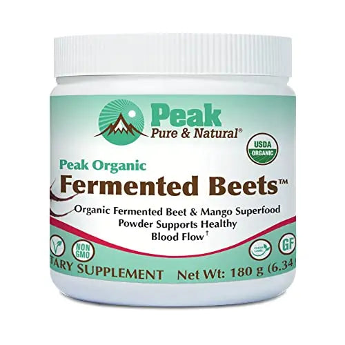 Peak Pure & Natural Peak Organic Fermented Beets - Organic Fermented Beet Powder Peak Pure & Natural