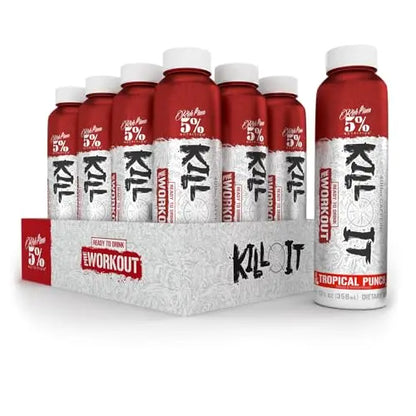 5% Nutrition Kill It Ready-to-Drink High Stim Pre Workout | 400mg Caffeine Energy Drink 5% Nutrition
