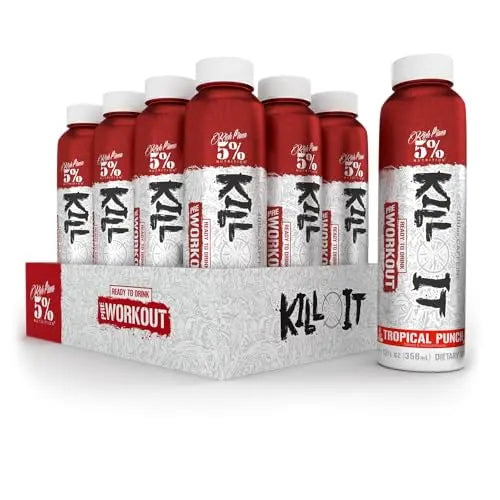 5% Nutrition Kill It Ready-to-Drink High Stim Pre Workout | 400mg Caffeine Energy Drink 5% Nutrition