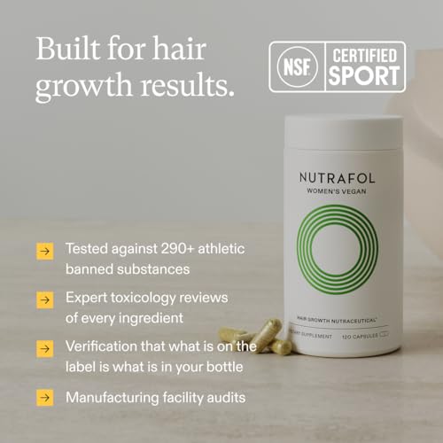 Nutrafol Women's Hair Growth Supplements, For Women 18-44 Years Old, Clinically Tested for Visibly Thicker, Stronger Hair, 100% Vegan Ingredients, Dermatologist Recommended - 1 Month Supply NutrafolBuy Supplements Australia