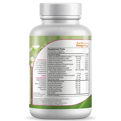 Zahler Female Totality, Fertility Supplements for Women, Fertility Prenatal Vitamins, Certified Kosher Zahler