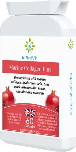 nfiniVit Marine Collagen Plus Blend Capsules - Hair Growth Enhancer with Enriched Vitamin C and Vitamin E InfiniVitBuy Supplements Australia