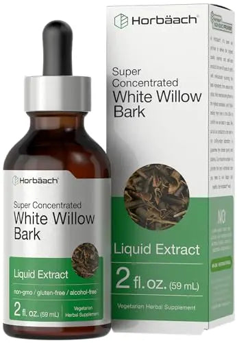 White Willow Bark Extract | 2 fl oz | Alcohol Free Liquid Tincture | Super Concentrated Horbäach