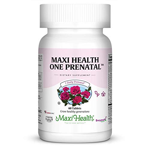 Maxi Health One Prenatal - Womens Prenatal Vitamins with Iron - Enhanced Absorption Maxi Health