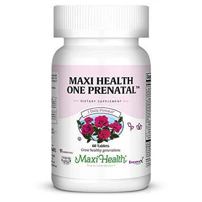 Maxi Health One Prenatal - Womens Prenatal Vitamins with Iron - Enhanced Absorption Maxi Health