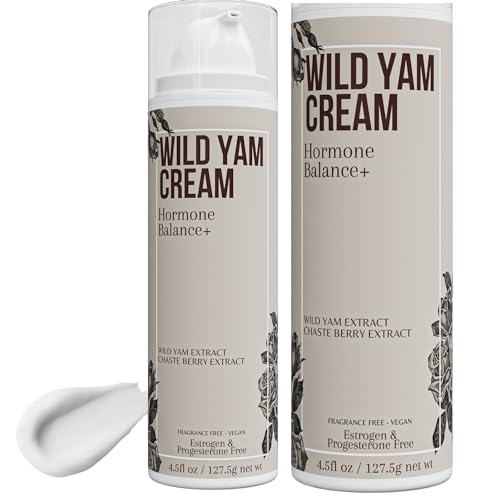 WILD YAM CREAM for Hormone Balance For Women 4.5 oz 115 serv - Barbara O'neill Recomended Potency WILD YAM CREAM