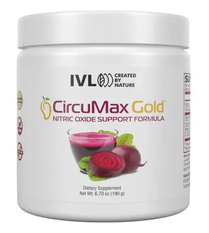 IVL - CircuMax Gold - Nitric Oxide Supplement Powder Boost - Organic Beets - Beetroot IVL