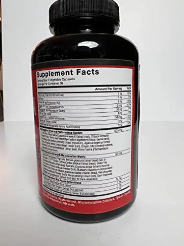 FORCE FACTOR Test X180 Alpha Max, 2-Pack, Total Testosterone and Nitric Oxide Booster Force Factor