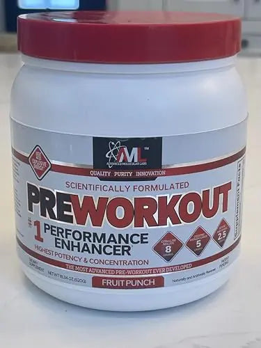 Advanced Molecular Labs - Pre Workout Powder, Increases Drive, Performance Enhancer AML ADVANCED MOLECULAR LABS