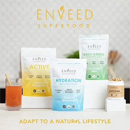ENVEED SUPERFOOD Active | Natural Caffeine and Adaptogen Pre Workout Powder ENVEED SUPERFOOD