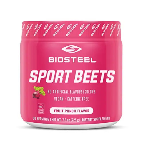 BioSteel Sports Beets Pre-Workout Powder, Non-GMO Formula, Fruit Punch, 30 Servings BioSteel Sports