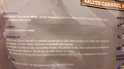 Muscle Moose Whey Protein Powder Salted Caramel Flavour Muscle Moose