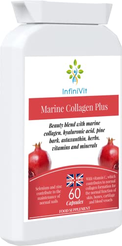 nfiniVit Marine Collagen Plus Blend Capsules - Hair Growth Enhancer with Enriched Vitamin C and Vitamin E InfiniVitBuy Supplements Australia
