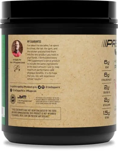JYM Supplement Science Pre JYM Pre Workout Powder - BCAAs, Creatine HCI, Citrulline JYM Supplement Science