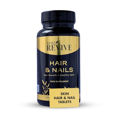 YES2 REVIVE Hair Nails Growth - Includes Marine Collagen, Ascorbic Acid, MSM & Vitamin C for Men and Women Skin, Longer, Strength, Thicker YES2 REVIVE