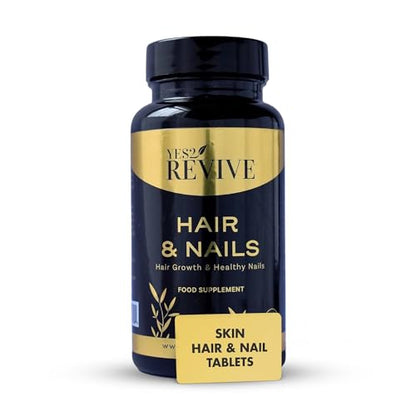 YES2 REVIVE Hair Nails Growth - Includes Marine Collagen, Ascorbic Acid, MSM & Vitamin C for Men and Women Skin, Longer, Strength, Thicker YES2 REVIVE