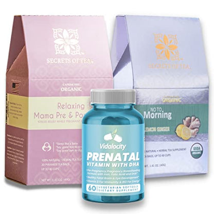 Secrets Of Tea Pregnancy Must Haves prenatal Vitamin, Stress Relief Tea, Pregnancy Nausea Tea Secrets Of Tea
