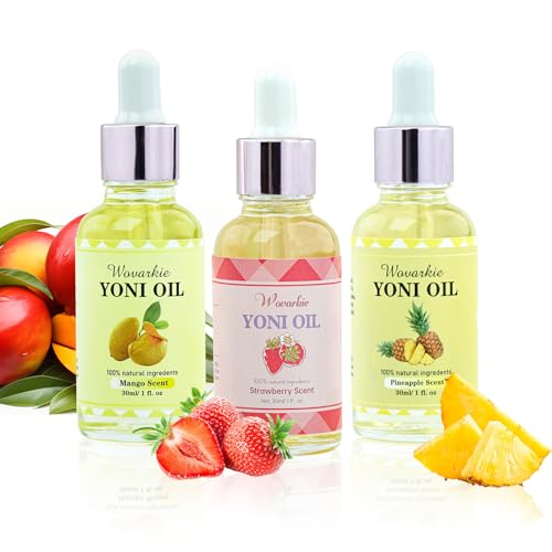 3 Packs Yoni Oil for Women, 100% Natural Feminine Oil Intimate Deodorant for Women, Eliminates Odor Wovarkie