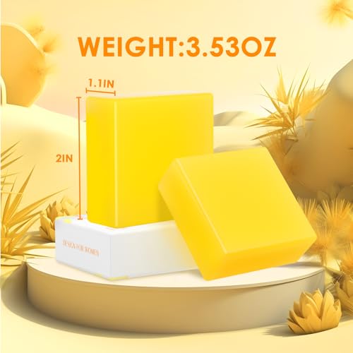 2 PCS Yoni Soap Bars Feminine Wash, 100% Natural Organic Yoni Bar Soap for Women Ph Balance Yoni BASSI