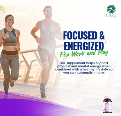 1 Body Liver Support: Twin Pack - 60 Capsules Each - Milk Thistle 1 Body